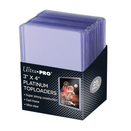 Ultra Clear Platinum Toploaders kortų laikikliai 3" x 4" 25 vnt. Ultra PRO